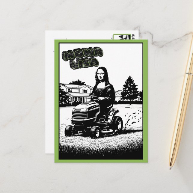 Postal Arte de parodia divertida (Anverso/Reverso In Situ)