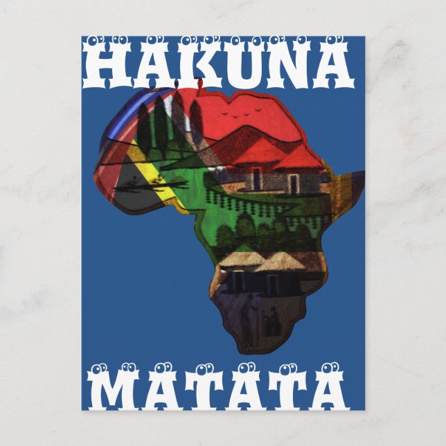 Postal Arte de Patrimonio Africano - Una Fusión Cultural (Anverso)