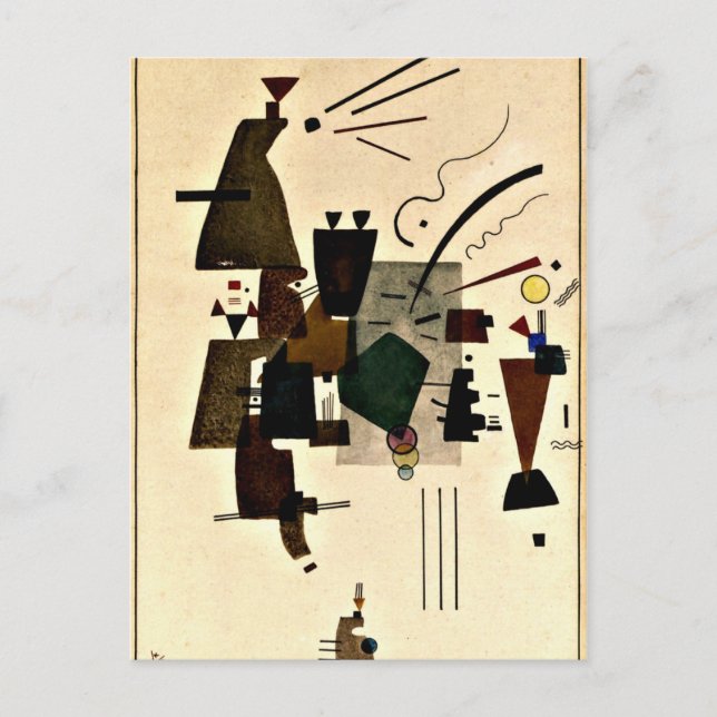 Postal Arte de Paul Klee: Guay calentado (Anverso)