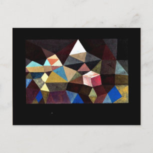 Postal Arte de Paul Klee - Paisaje cristalino
