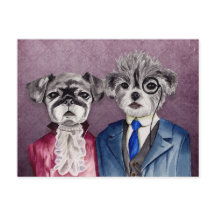 Arte de perros vintage