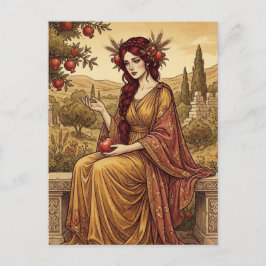 Postal Arte de Persephone Mitología Griega