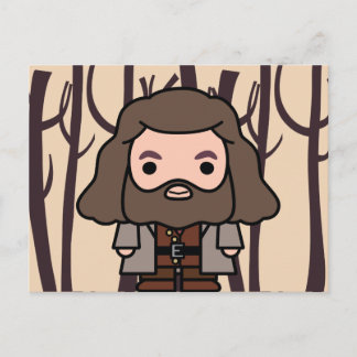 Postal Arte de personaje de dibujos animados de Hagrid