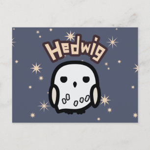 Postal Arte de personaje de dibujos animados de Hedwig