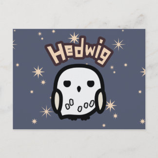 Postal Arte de personaje de dibujos animados de Hedwig