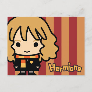 Postal Arte de personaje de dibujos animados de Hermione 