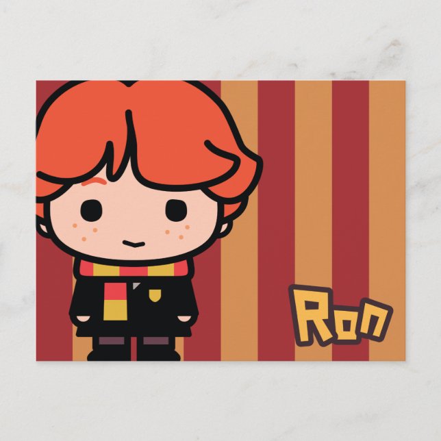 Postal Arte de Personaje de Dibujos Animados de Ron Weasl (Anverso)