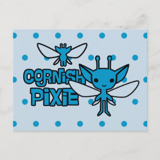 Postal Arte de Personaje de Pixie de Cornualles de Dibujo