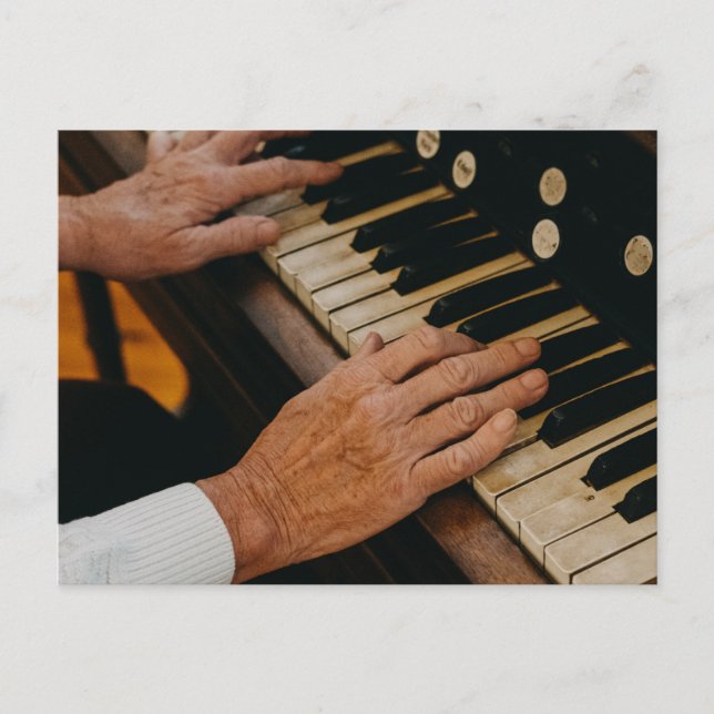 Postal Arte de piano genial (Anverso)