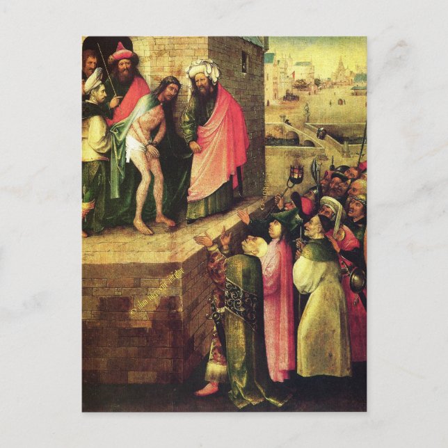 Postal Arte de pintura de Hieronymus Bosch (Anverso)