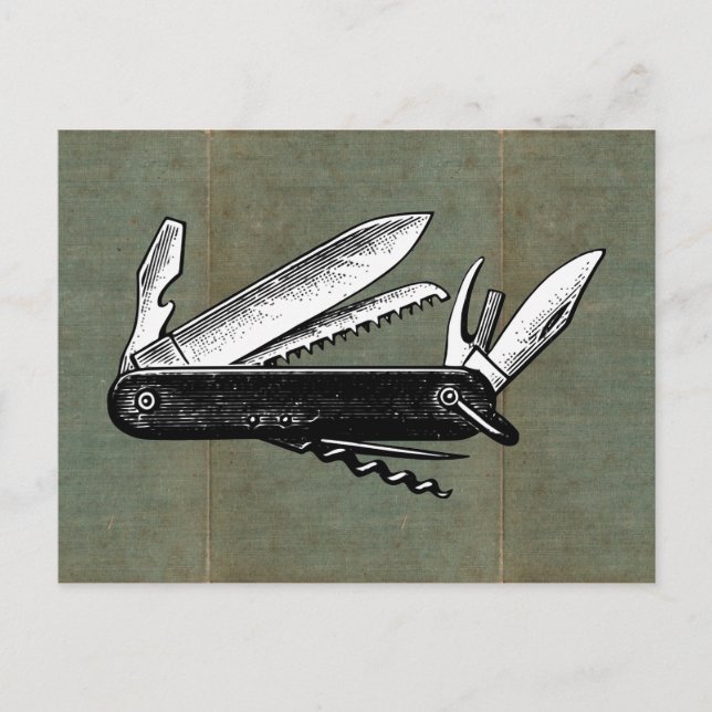 Postal Arte de Pocket Knife (Anverso)
