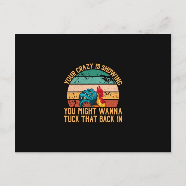 Postal Arte de pollo que quizás quieras guardar (Anverso)