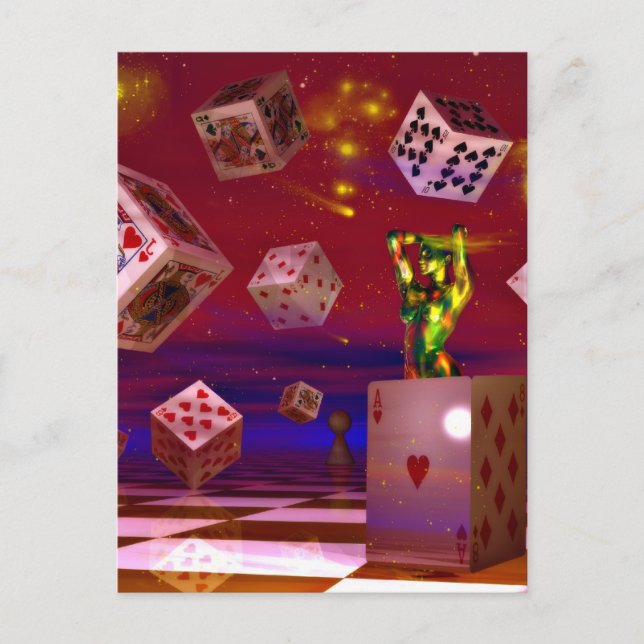 Postal Arte de póquer (Anverso)