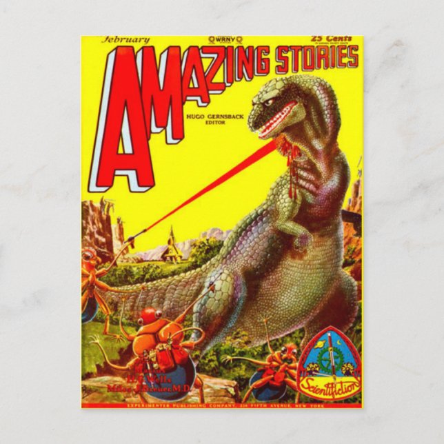 Postal Arte de portada del libro de ciencia ficción de Vi (Anverso)