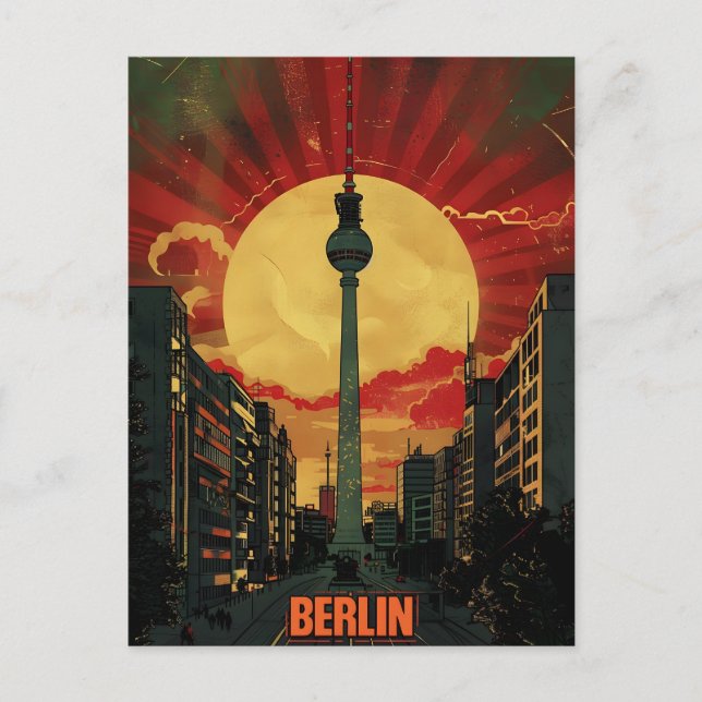 Postal Arte de propaganda ventilado de Berlín (Anverso)