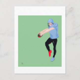 Postal Arte De Puntero De Fútbol