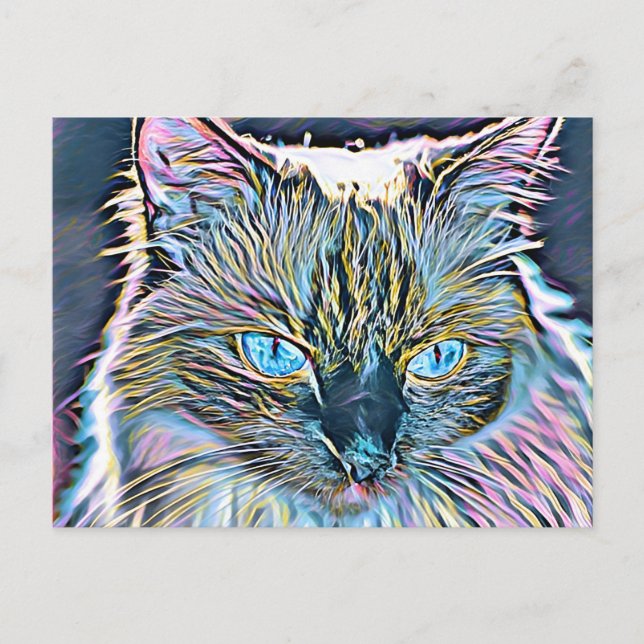 Postal Arte de Ragdoll (Anverso)