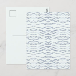 Postal Arte de rayado de zebra gris oscuro