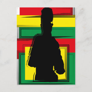 Postal Arte de Reggae Bobo
