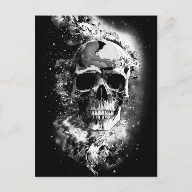 Postal Arte de salpicadura de nebulosa en el espacio de l (Anverso)