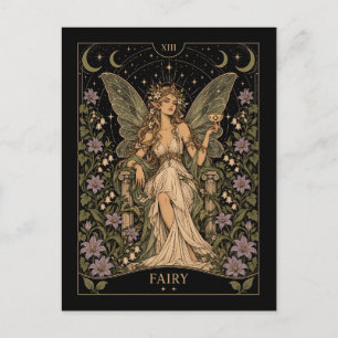 Postal Arte de Tarot de Hada, Estrellado