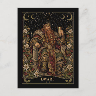 Postal Arte de Tarot Enano, Estrellado