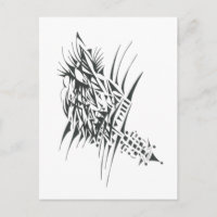 Arte de tatuaje tribal abstracto blanco negro base