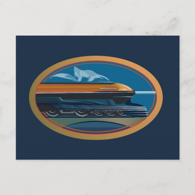 Postal Arte de tren (Anverso)