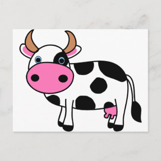 Postal arte de vaca