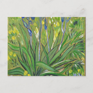 Postal arte de Van Gogh Iris, reproducción acrílica