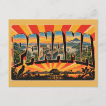 Arte de viaje vintage del volcán de la selva tropi