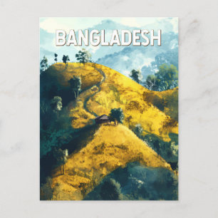 Postal Arte de viajes en Ilustracion de Bangladesh