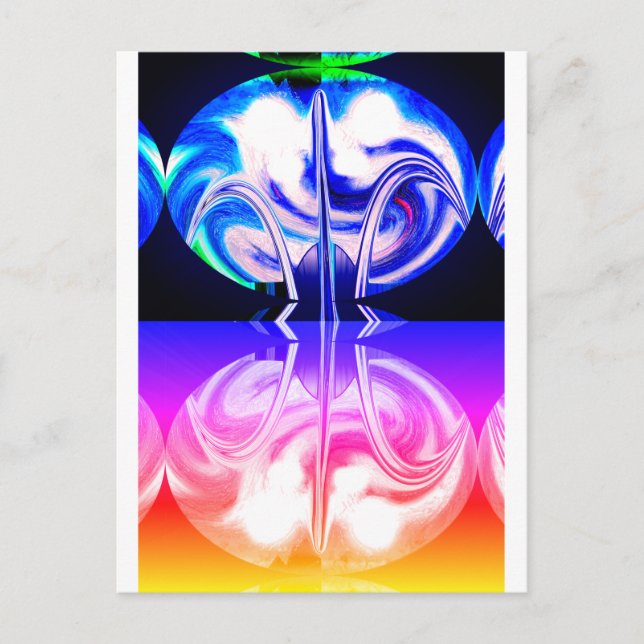 Postal Arte de vida alienígena (Anverso)