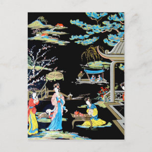 POSTAL ARTE DE VINTAJE JAPONÉS