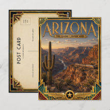 Arte Deco Antiguo de Época Dorada de Arizona