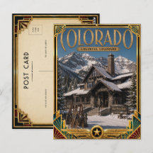 Arte Deco Antiguo de Época Dorada de Colorado