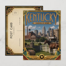 Arte Deco Antiguo Dorado de Kentucky