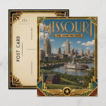 Arte Deco Antiguo Dorado de Missouri