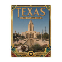 Arte Deco Antiguo Dorado de Texas