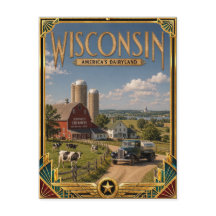 Arte Deco Antiguo Dorado de Wisconsin