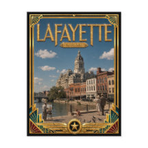Arte Deco Antiguo Edad Dorada Lafayette Indiana