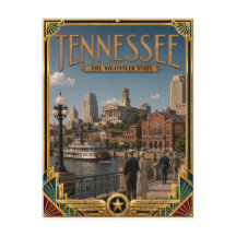 Arte Deco Dorado Antiguo de Tennessee