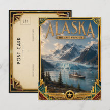 Arte Deco Vintage de la Época Dorada de Alaska