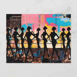 Postal Arte del Ballet (#2) pintura al óleo