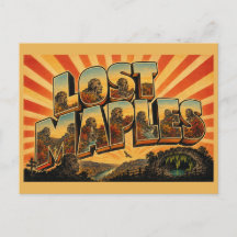 Arte del bosque de arce de los cañones de Lost Map