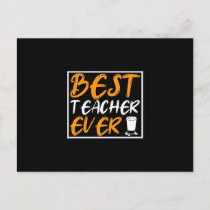 Postal Arte del Café Mejor Profesor del Mundo