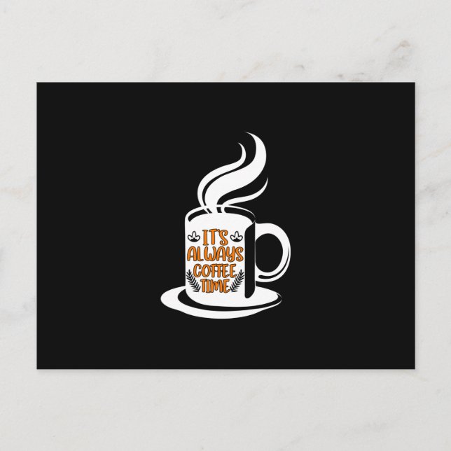 Postal Arte del Café Siempre es Hora del Café (Anverso)