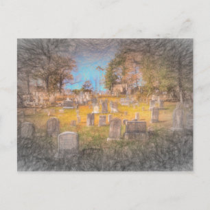 Postal Arte del cementerio Sleepy Hollow