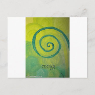 Postal Arte del corazón de la energía