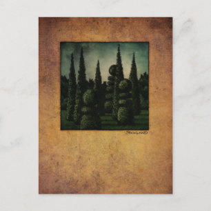 Postal Arte del Jardín Secreto Moonrise